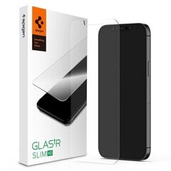 Spigen Glass.Tr Slim aizsargstikls piemērots Iphone 12 Pro Max cena un informācija | Ekrāna aizsargstikli | 220.lv