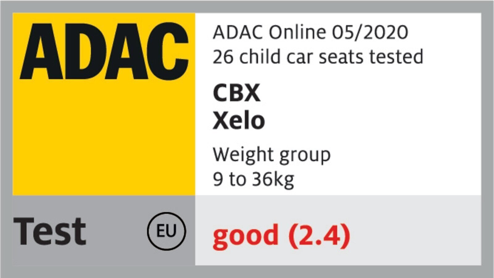 CBX autosēdeklis Xelo, grupa 1/2/3, Orangy Grey cena un informācija | Autokrēsliņi | 220.lv