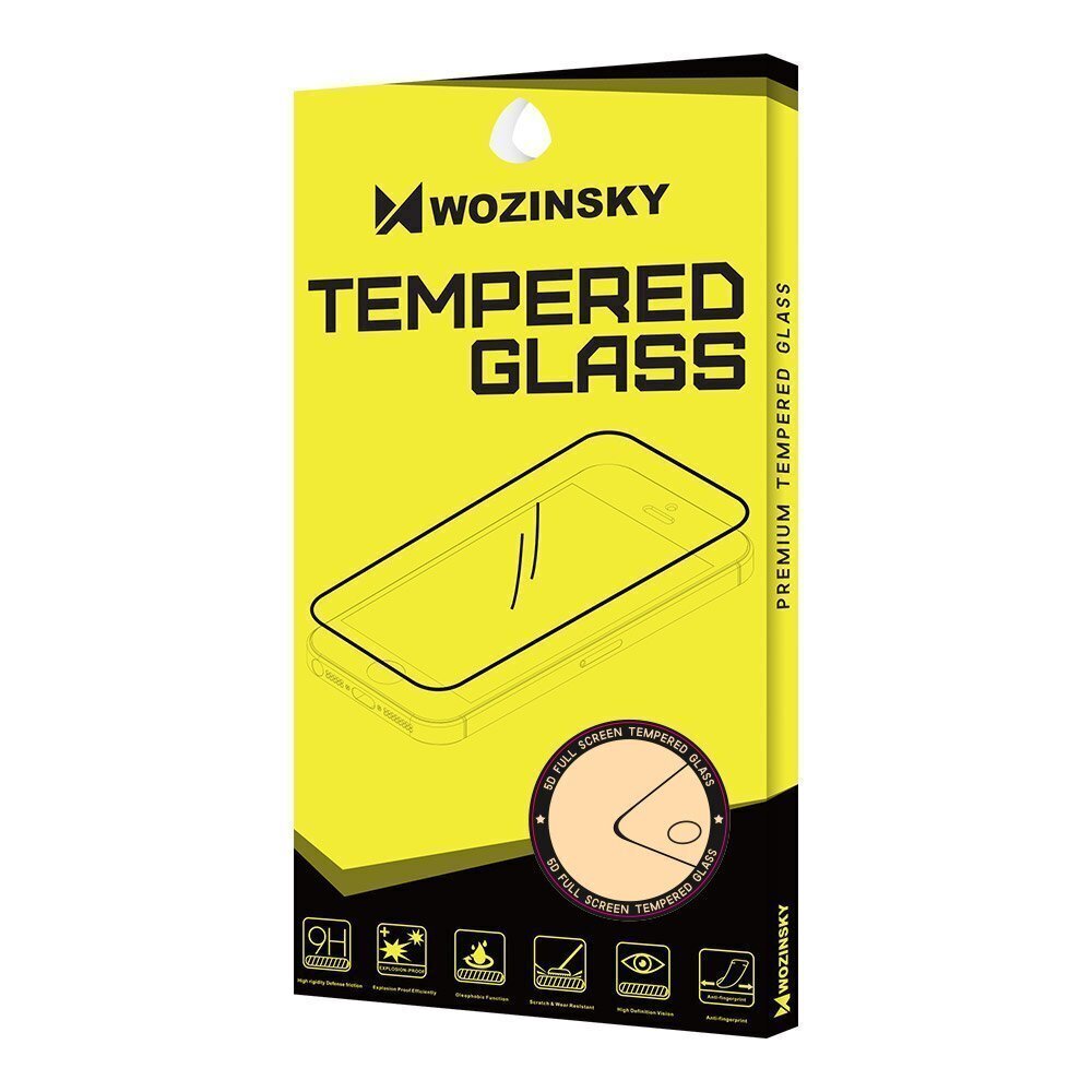 Wozinsky Tempered Glass Full Glue Super Tough Screen aizsargstikls piemērots Apple iPhone 12 Pro / iPhone 12, Black cena un informācija | Ekrāna aizsargstikli | 220.lv