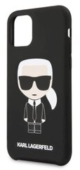 Karl Lagerfeld KLHCP12MSLKHBK Head Cover Aizsargapvalks Apple iPhone 12 / 12 Pro Melns cena un informācija | Telefonu vāciņi, maciņi | 220.lv
