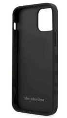Кожаный чехол Mercedes MEHCP12MDIQBK Leather Bow для Apple iPhone 12/12 Pro, черный цена и информация | Чехлы для телефонов | 220.lv