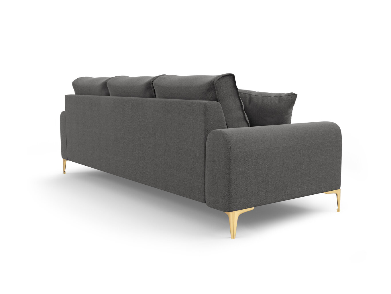 Trīsvietīgs dīvāns Mazzini Sofas Madara 237 cm, tumši pelēks cena un informācija | Dīvāni | 220.lv