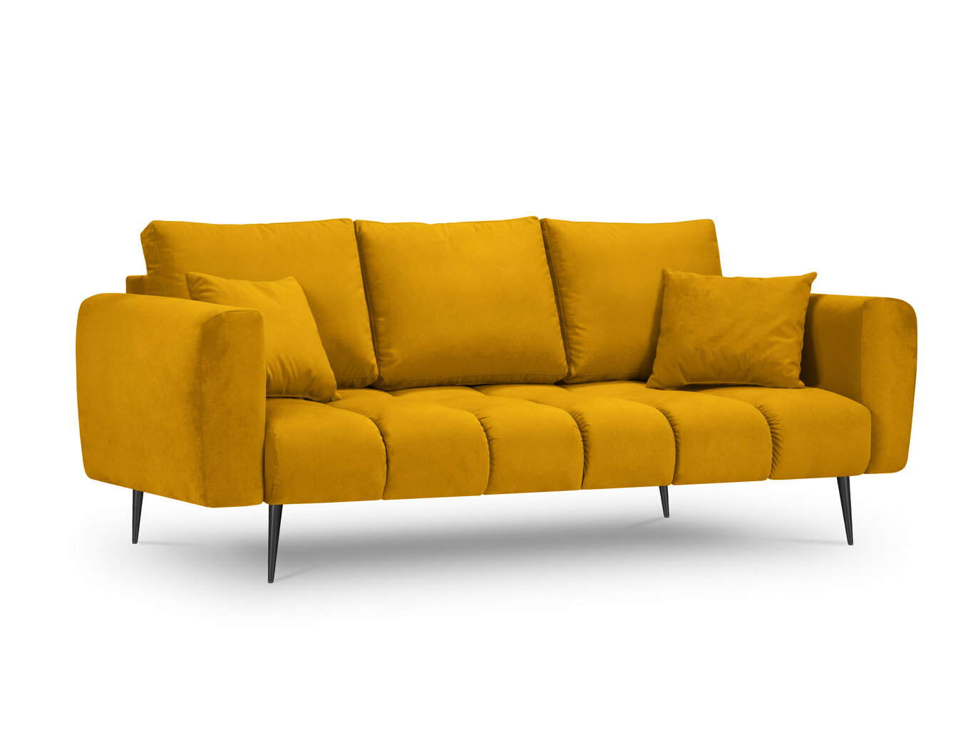 Dīvāns Interieurs86 Octave, dzeltens/melns cena un informācija | Dīvāni | 220.lv