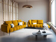 Dīvāns Interieurs86 Octave, dzeltens/melns cena un informācija | Dīvāni | 220.lv