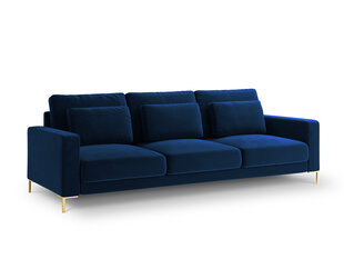 Trīsvietīgs dīvāns Interieurs86 Seine, zils cena un informācija | Dīvāni | 220.lv