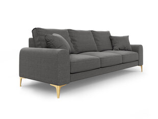 Trīsvietīgs dīvāns Mazzini Sofas Madara 222 cm, tumši pelēks cena un informācija | Dīvāni | 220.lv