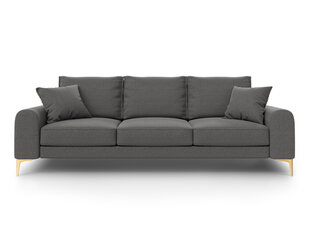 Trīsvietīgs dīvāns Mazzini Sofas Madara 222 cm, tumši pelēks цена и информация | Диваны | 220.lv