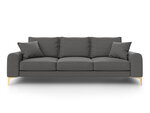 Trīsvietīgs dīvāns Mazzini Sofas Madara 222 cm, tumši pelēks