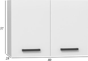 Подвесной кухонный шкаф G-80/57, белый цена и информация | Кухонные шкафчики | 220.lv