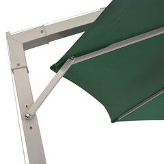 Подвесной зонт, 350см, алюминиевый стебель, зеленый цена и информация | Зонты, маркизы, стойки | 220.lv