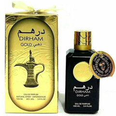 Туалетная вода для мужчин Dirham Gold by AL Zaafaran, 100 мл цена и информация | Мужские духи | 220.lv