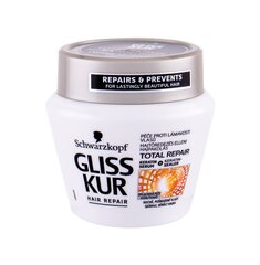 Atjaunojoša matu maska Schwarzkopf Gliss Kur Total Repair 300 ml cena un informācija | Kosmētika matu stiprināšanai | 220.lv