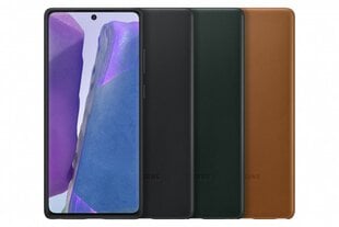 Кожаный чехол для Samsung Galaxy Note 20 / Note 20 5G, коричневый цена и информация | Чехлы для телефонов | 220.lv