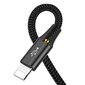Baseus Lightning / USB Type C / 2x micro USB neilona pīts kabelis 3.5A 1.2m melns cena un informācija | Savienotājkabeļi | 220.lv