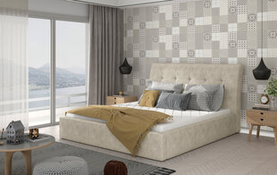 Кровать NORE Inge 01, 140x200 см, бежевая цена и информация | Кровати | 220.lv