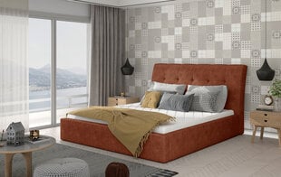 Кровать NORE Cloe 03, 200x200 см, красная цена и информация | Кровати | 220.lv