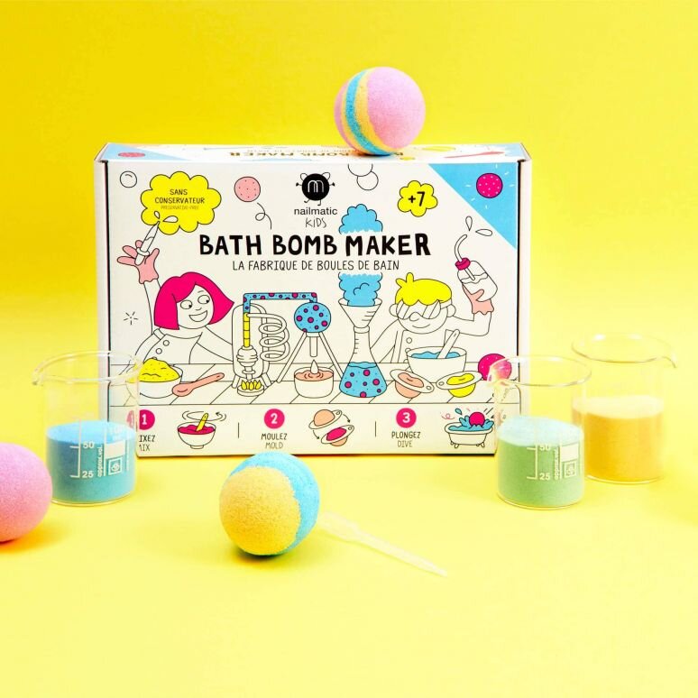 Komplekts vannas burbuļu pagatavošanai bērniem Nailmatic KIDS Bath Bomb Maker 1gab. цена и информация | Bērnu kosmētika, līdzekļi jaunajām māmiņām | 220.lv