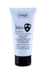 Очищающая и разглаживающая маска для лица Ziaja Jeju Cleansing & Smoothing Black 50 мл цена и информация | Маски для лица, патчи для глаз | 220.lv