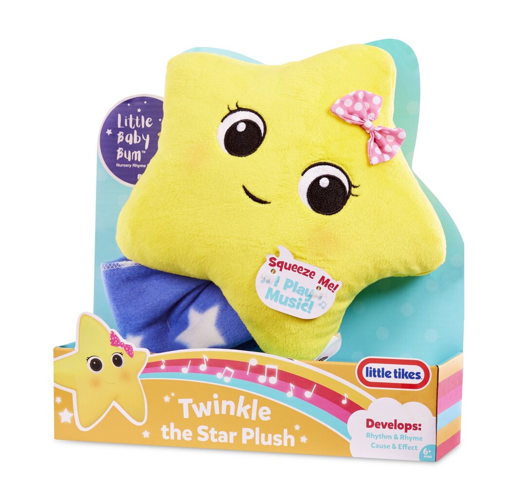 Mīksta rotaļlieta-lupatiņa ar melodijām Little Takes Baby Bum Twinkle Star цена и информация | Rotaļlietas zīdaiņiem | 220.lv
