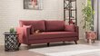 Izvelkamais dīvāns Artie Bella 208, sarkans cena un informācija | Dīvāni | 220.lv