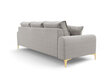 Trīsvietīgs dīvāns Mazzini Sofas Madara 222 cm, gaiši pelēks cena un informācija | Dīvāni | 220.lv