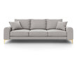 Trīsvietīgs dīvāns Mazzini Sofas Madara 222 cm, gaiši pelēks цена и информация | Dīvāni | 220.lv