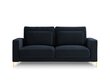 Divvietīgs dīvāns Interieurs86 Seine, tumši zils цена и информация | Dīvāni | 220.lv
