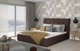 Кровать NORE Inge 02, 140x200 см, коричневая цена и информация | Кровати | 220.lv