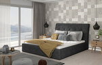 Кровать NORE Inge 04, 160x200 см, темно-серая