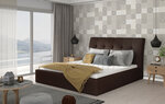 Кровать NORE Inge 23, 160x200 см, темно-коричневая