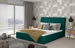 Кровать NORE Inge 07, 180x200 см, зеленая