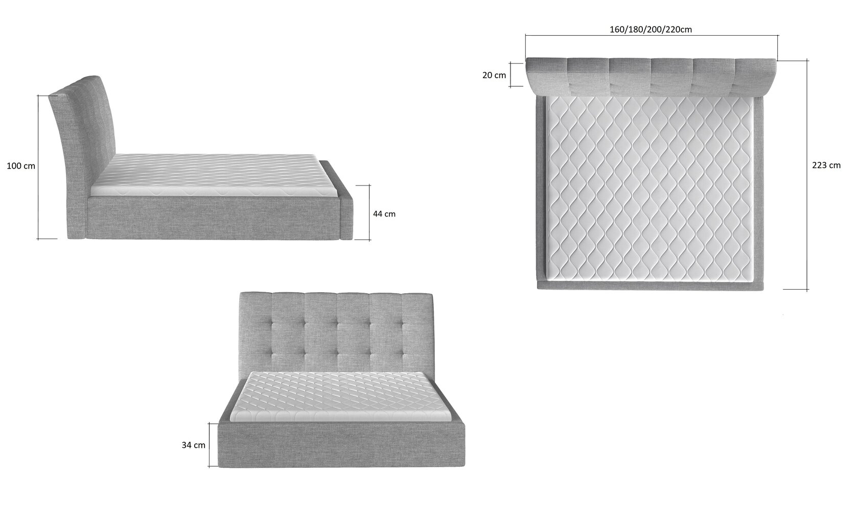 Gulta NORE Inge 08, 180x200 cm, violeta cena un informācija | Gultas | 220.lv