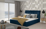 Кровать NORE Inge 12, 180x200 см, синяя