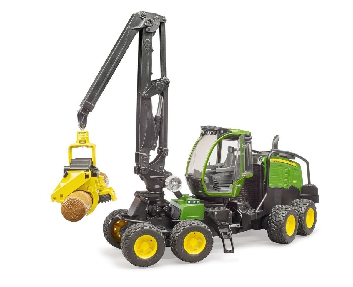 Transportlīdzeklis malkas cirtējs John Deere 1270G ar baļķi, 02135 цена и информация | Rotaļlietas zēniem | 220.lv