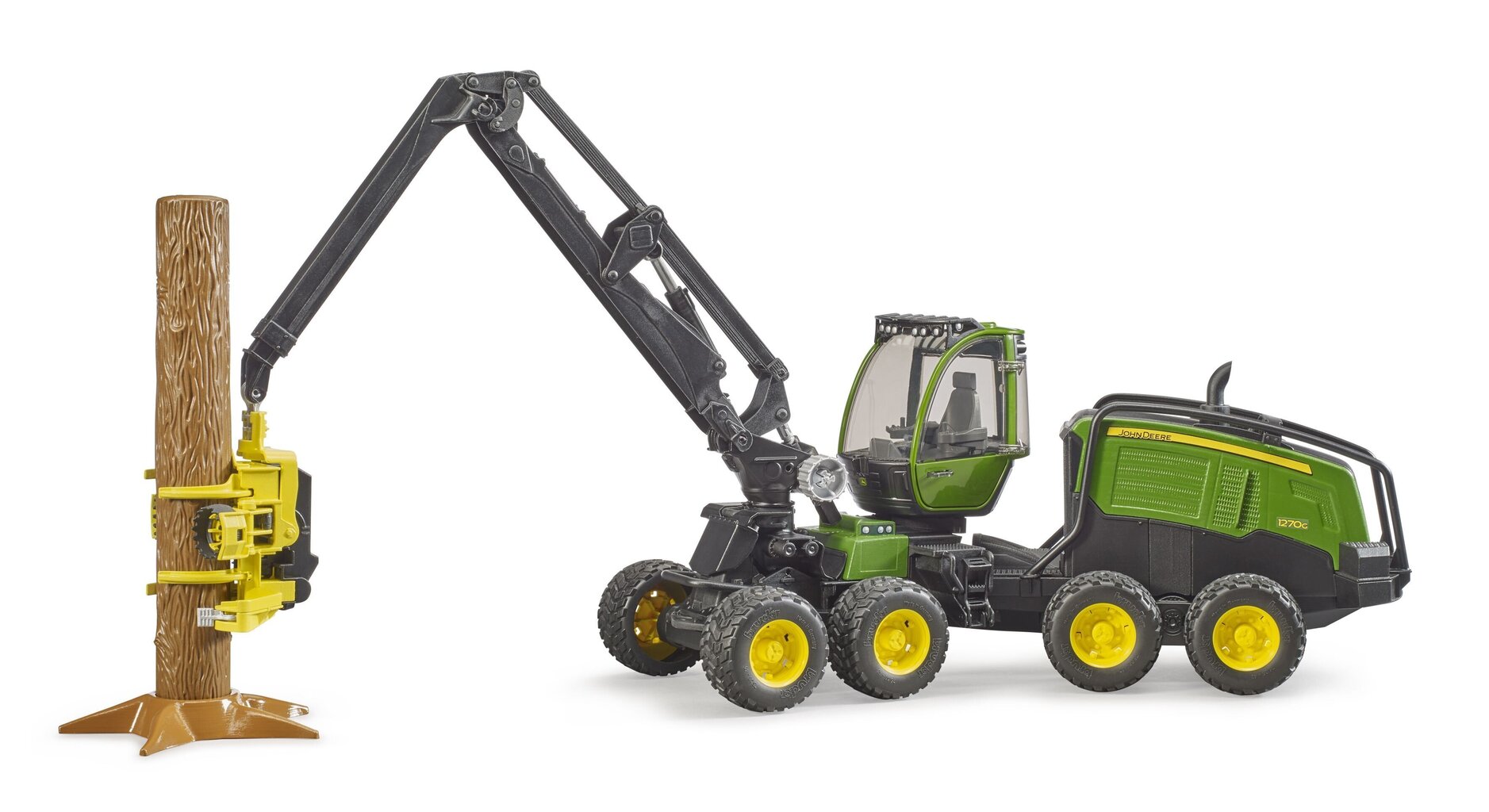 Transportlīdzeklis malkas cirtējs John Deere 1270G ar baļķi, 02135 цена и информация | Rotaļlietas zēniem | 220.lv