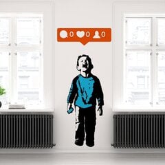 Sienas uzlīme Banksy raudošs zēns - Facebook sociālo mediju uzlīme cena un informācija | Dekoratīvās uzlīmes | 220.lv