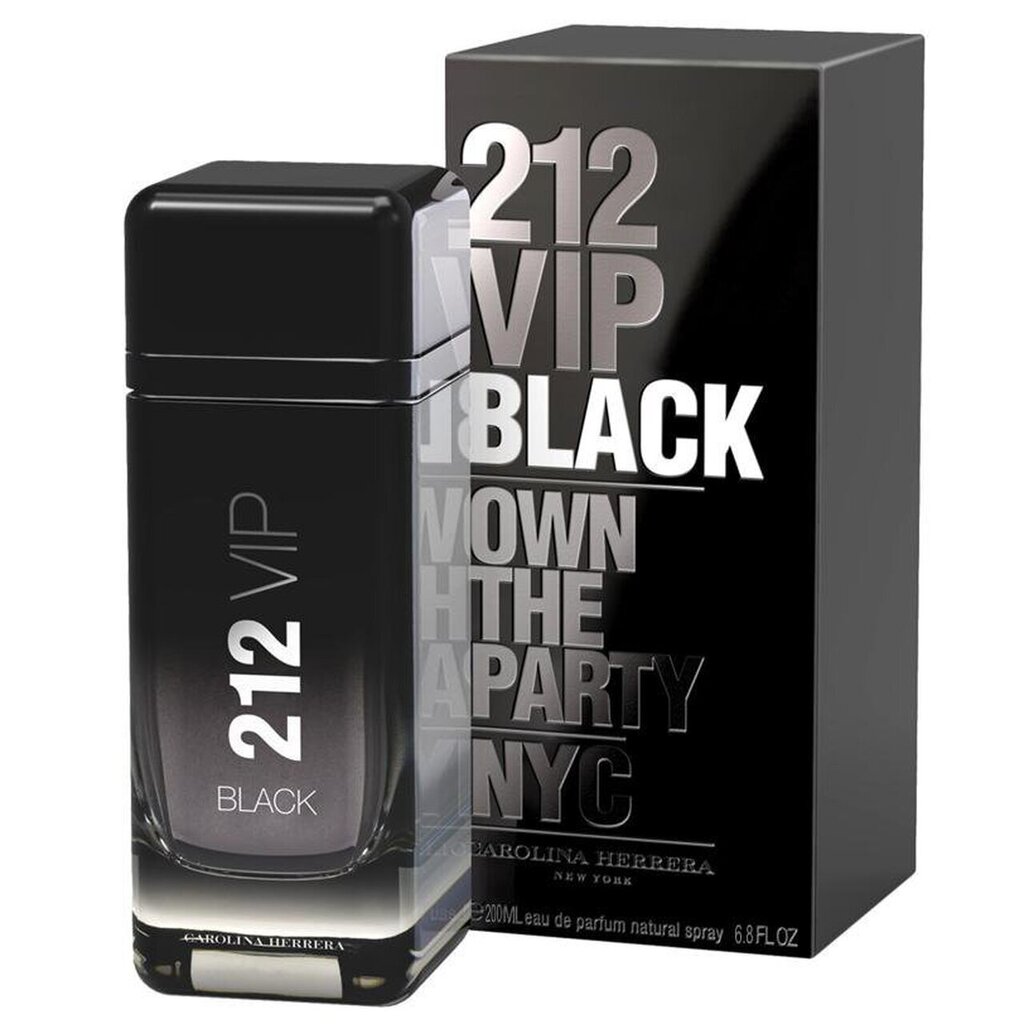 Parfimērijas ūdens Carolina Herrera 212 VIP Black EDP vīriešiem, 200 ml cena un informācija | Vīriešu smaržas | 220.lv