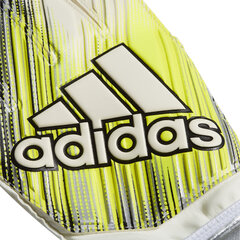 Adidas Футбольные перчатки Classic Trn White Yellow цена и информация | Тренировочные перчатки. Размер 5 | 220.lv