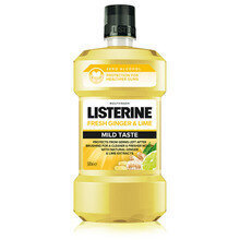 Mutes skalojamais šķidrums Listerine® Fresh Ginger & Lime Mild Taste, 500 ml cena un informācija | Zobu pastas, birstes | 220.lv