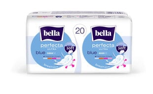 BELLA PERFECTA hig. paketes Ultra Blue New, 20 gab. cena un informācija | Tamponi, higiēniskās paketes, ieliktnīši | 220.lv