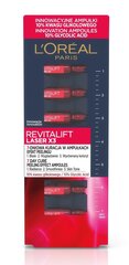 L'Oréal Paris Revitalift Laser 7 dienu ampulas ar pīlinga efektu7 x 1 ml cena un informācija | Serumi sejai, eļļas | 220.lv