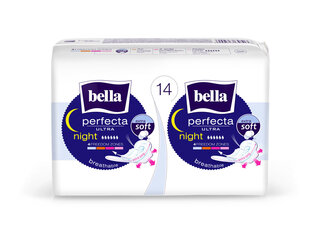 Гигиенические прокладки Bella Perfecta Ultra Night Extra Soft, 14 шт. цена и информация | Тампоны, гигиенические прокладки для критических дней, ежедневные прокладки | 220.lv