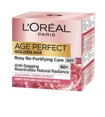 Dienas sejas krēms nobriedušai ādai L'oreal Paris Age Perfect Golden Age Rosy SPF20 50 ml цена и информация | Кремы для лица | 220.lv