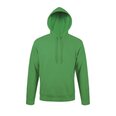 Pieguļoša piegriezuma, zaļš, unisex džemperis ar kabatu un kapuci SNAKE