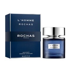 Tualetes ūdens Rochas L'HOMME vīrietim EDT 60 ml цена и информация | Мужские духи | 220.lv