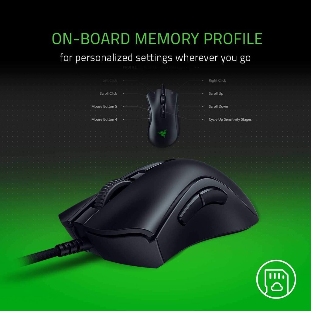 Razer DeathAdder V2 Mini, melns cena un informācija | Peles | 220.lv