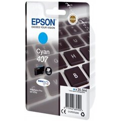 Картридж с оригинальными чернилами Epson 407 голубой цена и информация | Картриджи для струйных принтеров | 220.lv