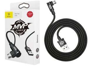 Baseus MVP Double-sided Elbow Type Cable micro USB 1.5A 2M,melns (CAMMVP-B01) цена и информация | Кабели для телефонов | 220.lv