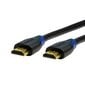HDMI kabelis ar ārējo tīklu LogiLink CH0066 10 m Melns cena un informācija | Kabeļi un vadi | 220.lv