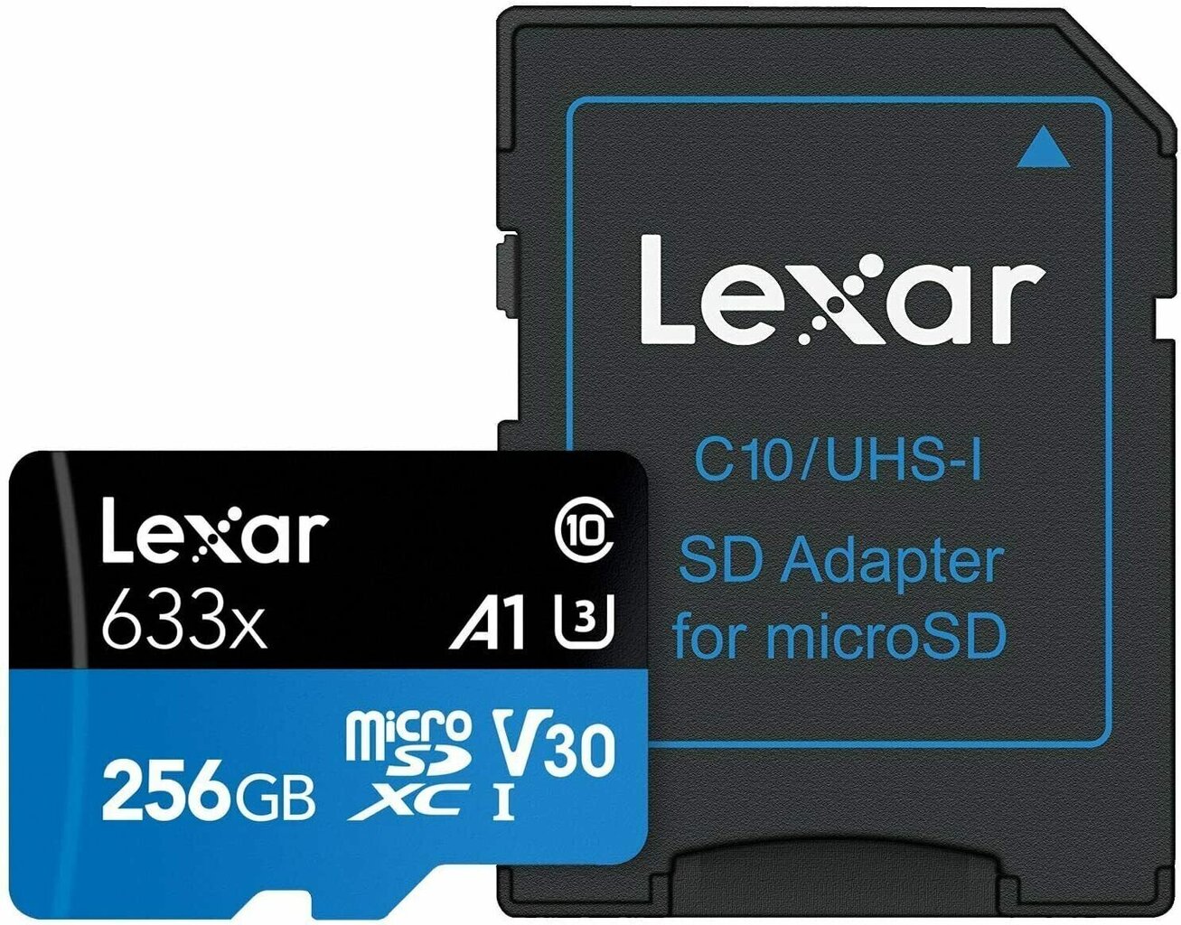 Lexar High-Performance 633x UHS-I micro SDXC, 256 GB, Class 10, U3, V30, A1, 45 MB цена и информация | Atmiņas kartes mobilajiem telefoniem | 220.lv